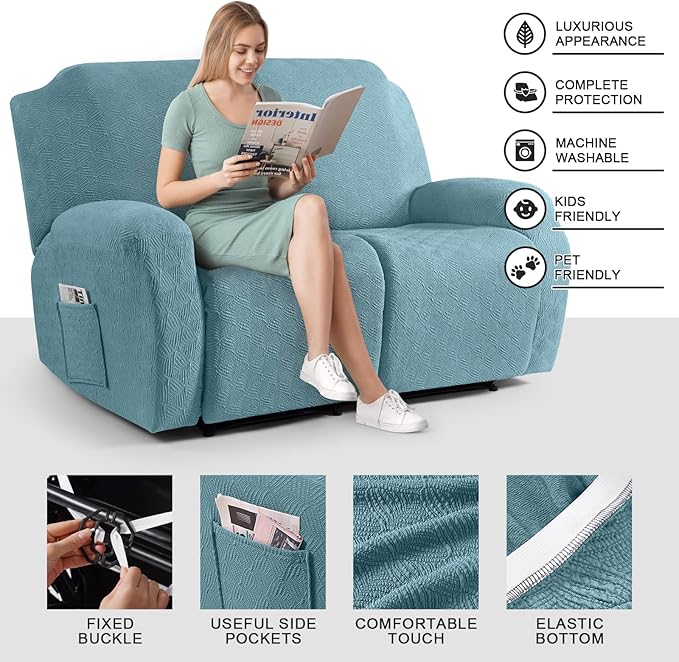 Timeles Recliner Covers Extra Wide Recliner Loveseat Covers Oversized Reclining