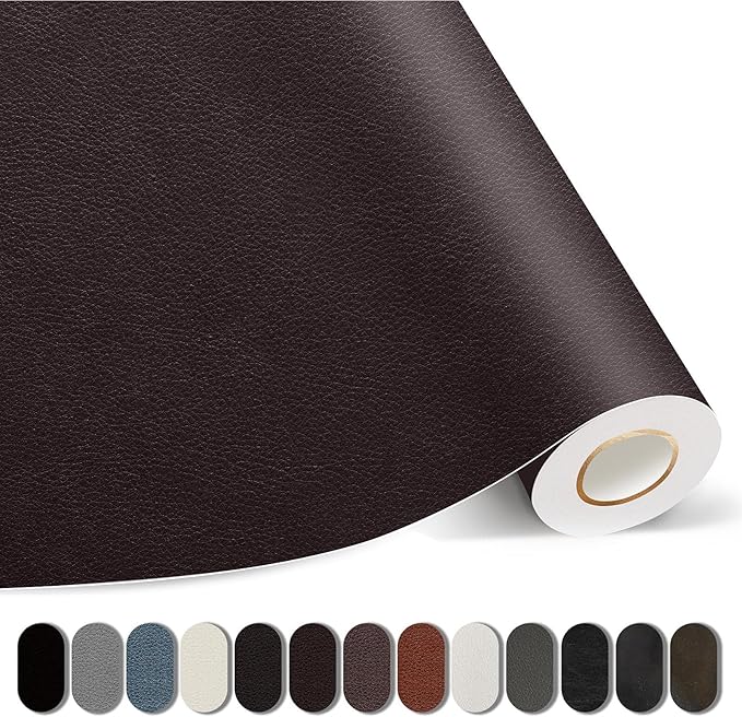 Kangshoon Leather Repair Patches, 17X79 Inch Self-Adhesive Leather Repair Tape