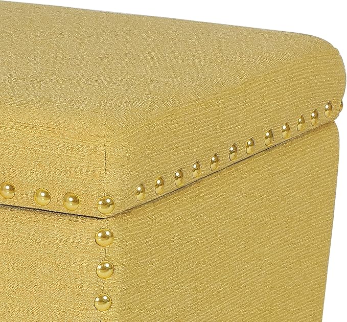 Adeco Square Storage Ottoman