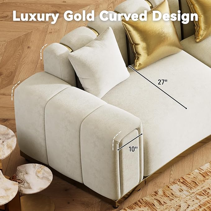 Oversized Velvet Chesterfield Couch