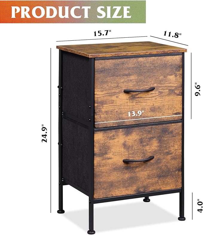 WLIVE Night Stand, Small Dresser