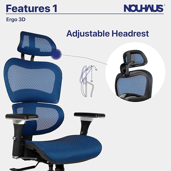 Nouhaus Ergo3D Ergonomic Office Chair Lumbar Support Mesh Office Chair