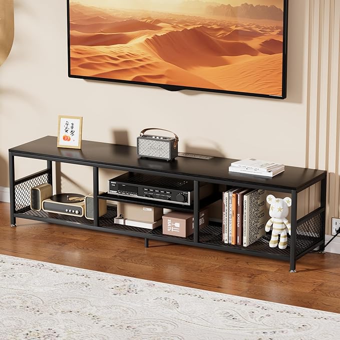 VECELO TV Stand with Power Outlets