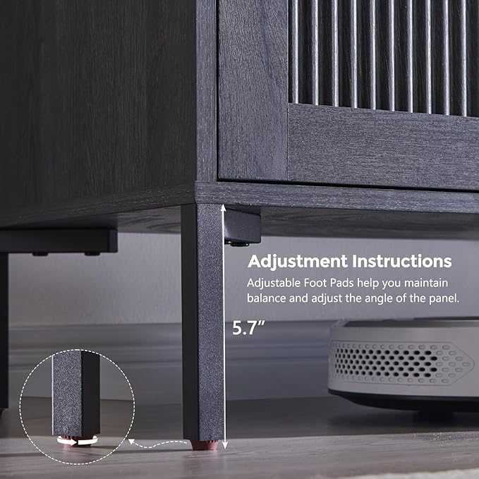 IFBUY Modern Sideboard Buffet Cabinet, Wooden Modular Coffee Bar Cabinets