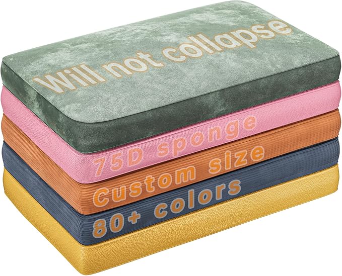 Customized Bench Cushions and Window sill Cushions, Suitable