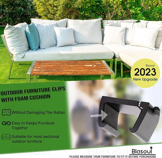Blasoul Universal Heavy-Duty Outdoor Furniture Clips