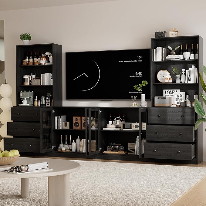 TUSY 71" Large TV Stand Set