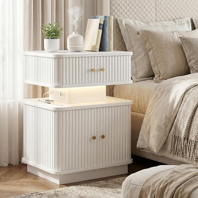 Night Stand, LED Nightstand, Modern Nightstand