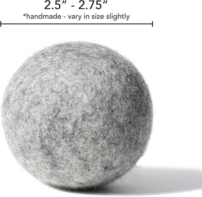 Wool Dog Toy Balls – Organic Eco Friendly Dog Ball Toy – Natural Non Toxic Dog Toy for Fetch – Durable Wool Ball for Dogs – 2 Pack - Safe for Your Pet & The Planet