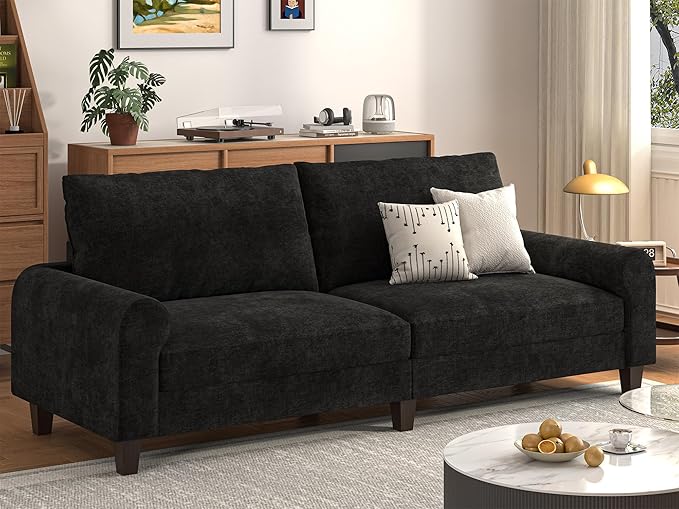 EASE MOOSE 70.6" Modern Deep Seat Loveseat Couch, Soft Chenille Sofa