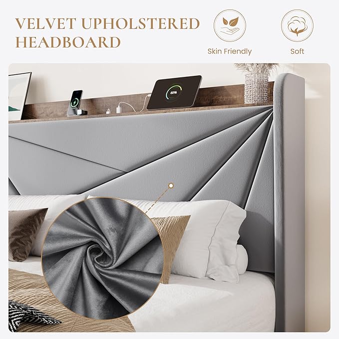 SHA CERLIN Queen Bed Frame