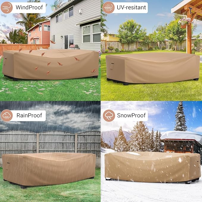 Mrrihand Heavy Duty Patio Furniture Covers, Outdoor Furniture Covers Waterproof