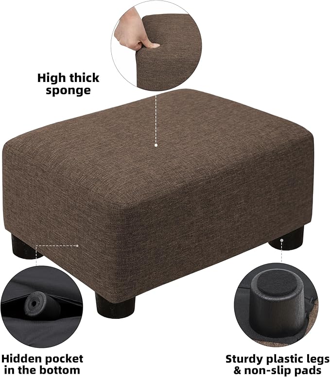 CAROLMADE Small Foot Stool Ottoman Footstool