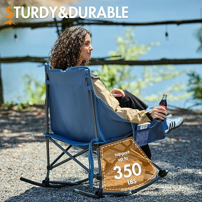 Portal Outdoor Rocking Chair Camping Folding Portable Rocker