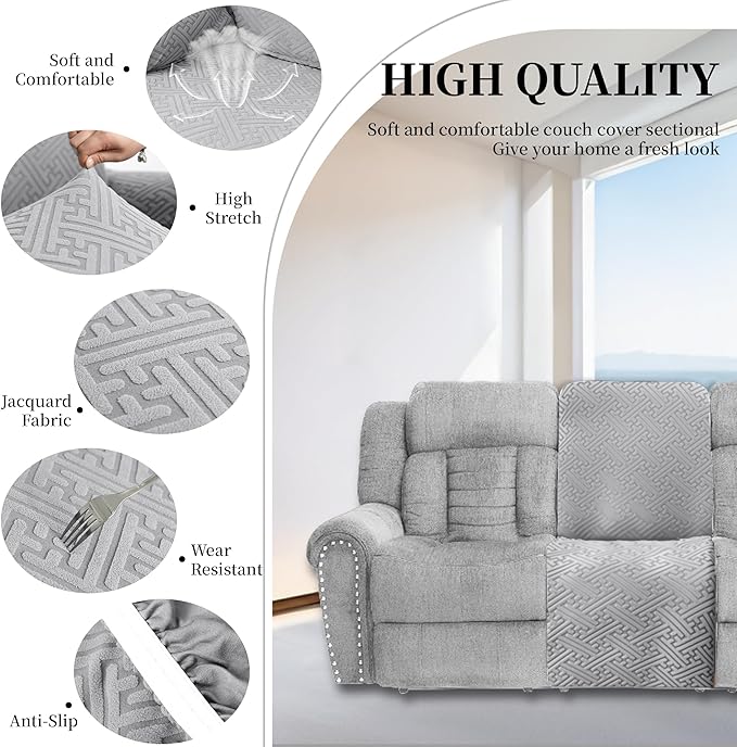 100% Waterproof Sectional Recliner Couch Covers