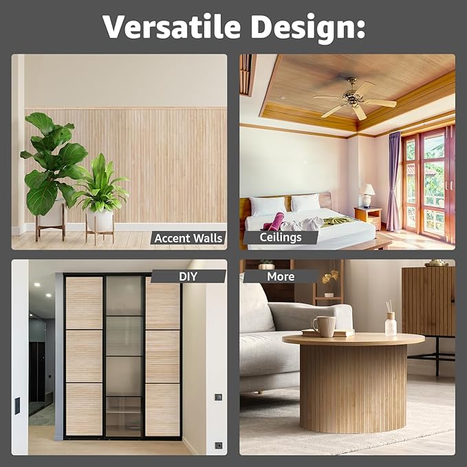 Art3d Natural Bamboo Wall Panel