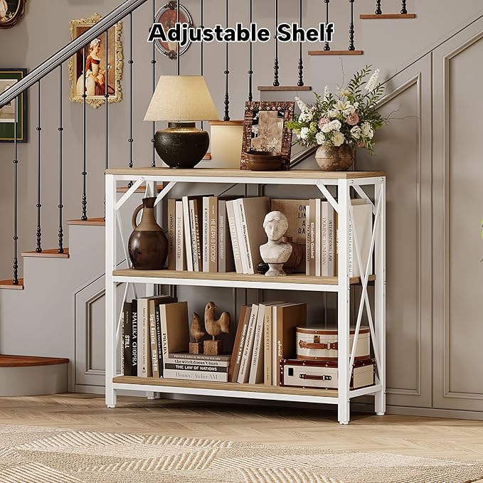 Homeiju Console Table 31.5" Width, 3-Tier Entryway Table