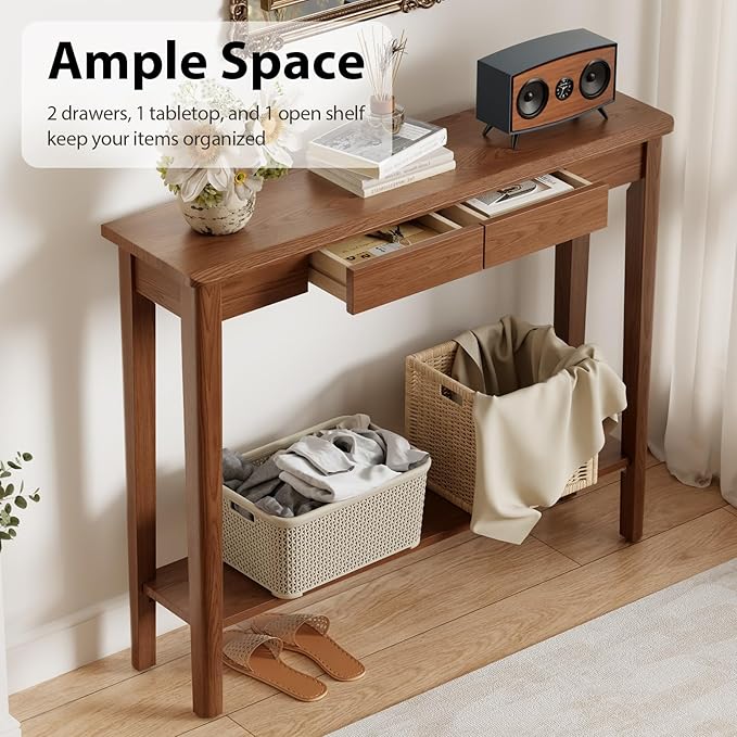 AQIMUELE Wood Console Table