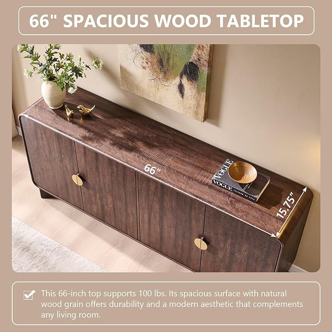 IFGET 70" Modern TV Stand for TVs Up to 80 inches, TV Console