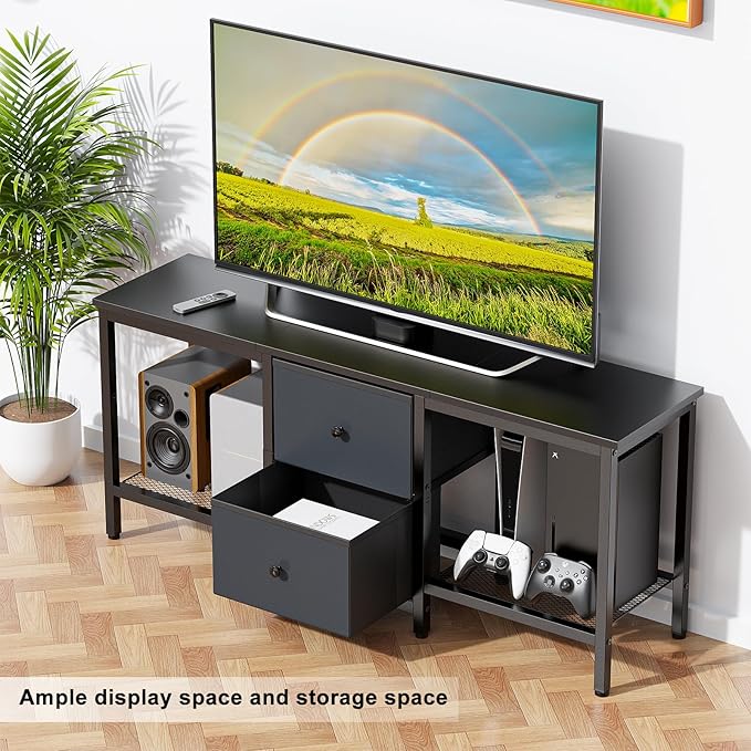 TV Stand Suitable for TVs up to 55 Inches, Entertainment Center