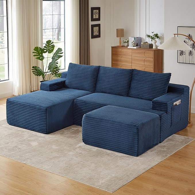 96" Sectional Couches for Living Room Cloud Couch Sofa