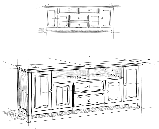 SIMPLIHOME Amherst TV Stand