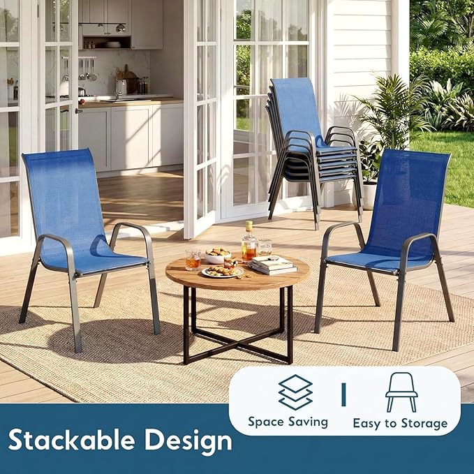 Arlopu 5 Piece Outdoor Patio Dining Set, Porch Furniture