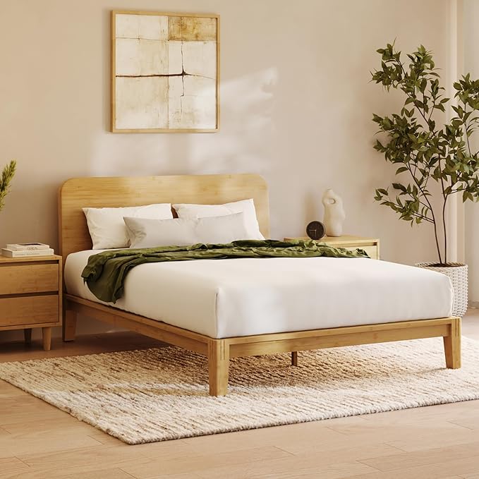 Nectar Bamboo Platform Bed Frame & Headboard