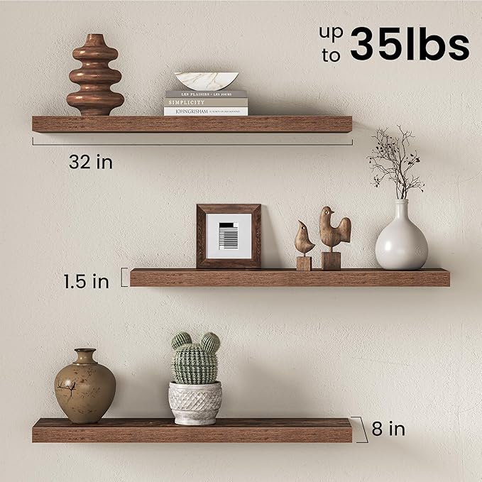 Fun Memories 32Inch Floating Shelves