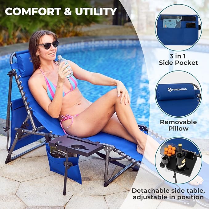 FUNDANGO 4 in 1 Tanning Chair
