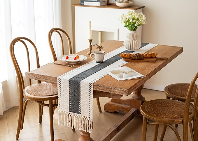 FEXIA Boho Table Runner for Summer Home Decor