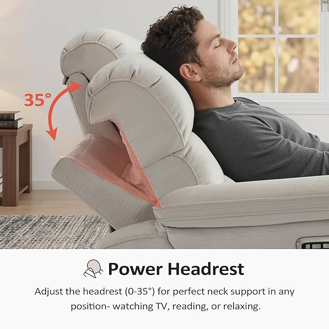 MCombo 61.6'' Wall Hugger Power Loveseat Recliner, Reclining Loveseat