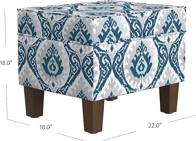 Homepop Home Decor |K7646-A877| Upholstered Modern Rectangular Storage Ottoman