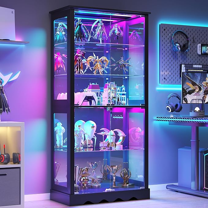 Dystler 71'' Glass Display Cabinet