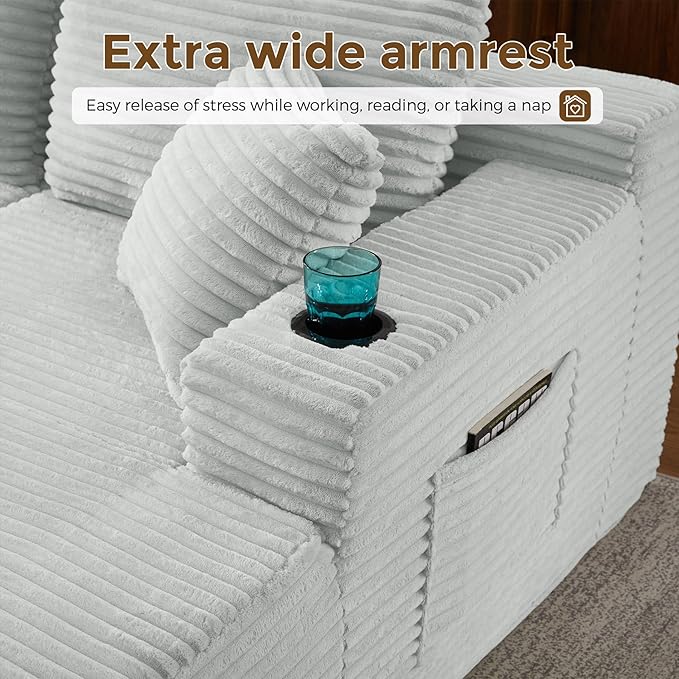 133" Oversized Cloud Boneless Sofa Couch
