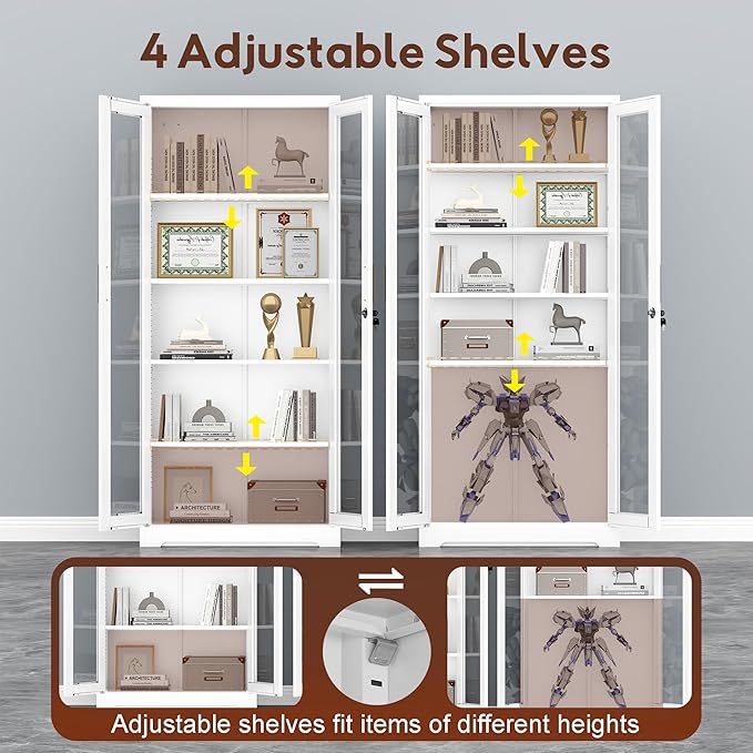 UNICOLY Lockable Display Cabinet