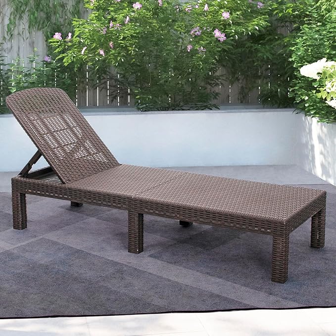 DIMAR GARDEN Outdoor Chaise Lounge, Pool Lounge Chair