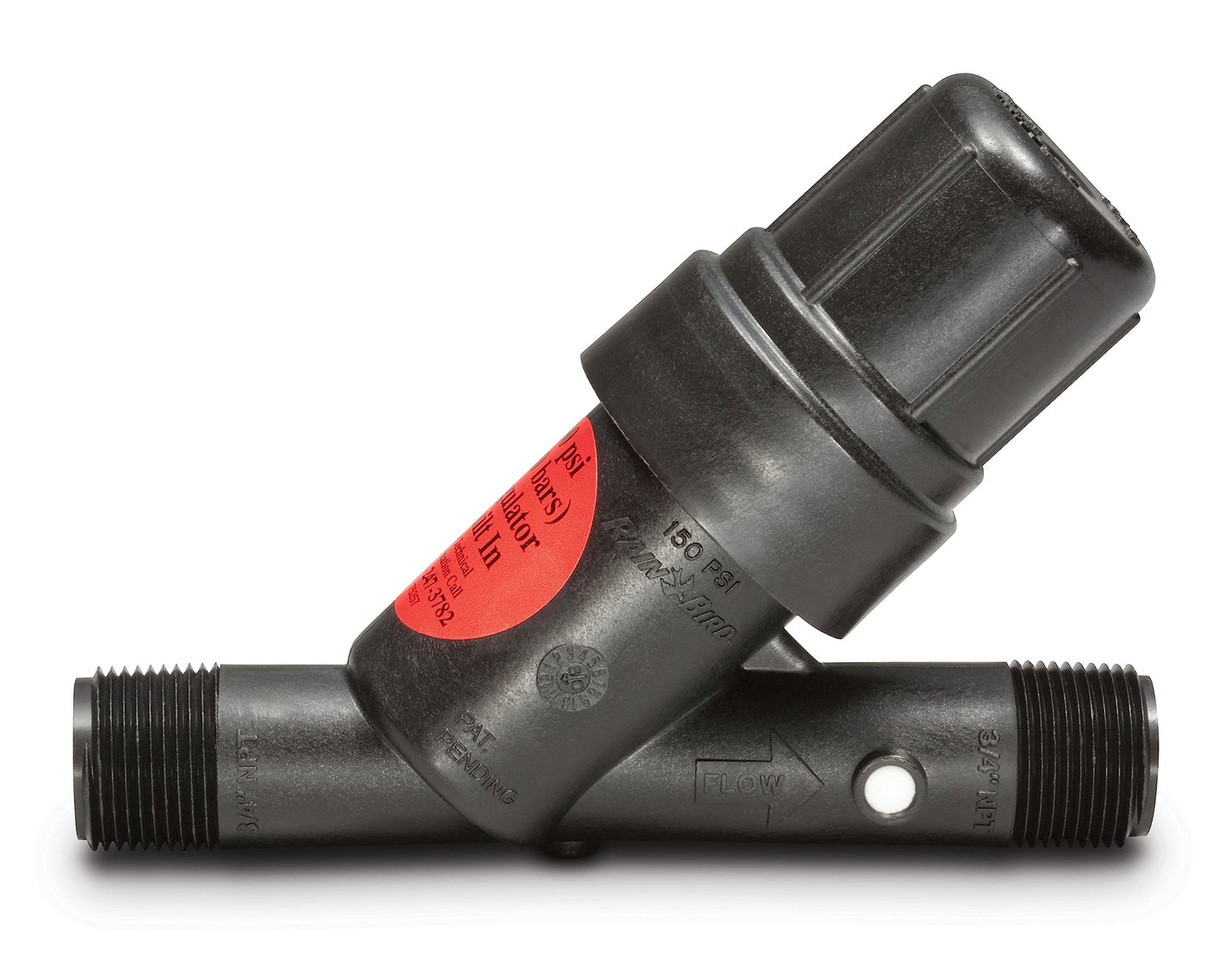Rain Bird PRF07530S Drip Irrigation in-Line 30 PSI Pressure Regulating Y Filter, 3/4" Male Pipe Thread
