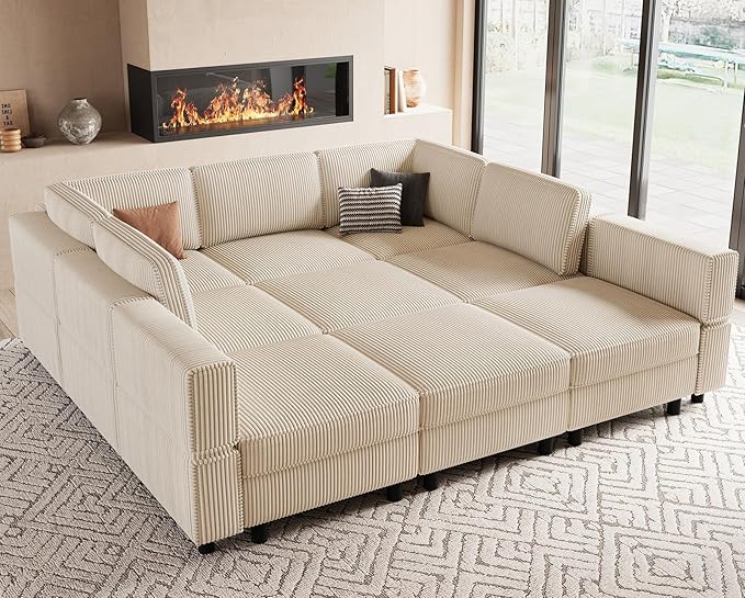 Belffin 9 Seats Modular Sectional Sofa