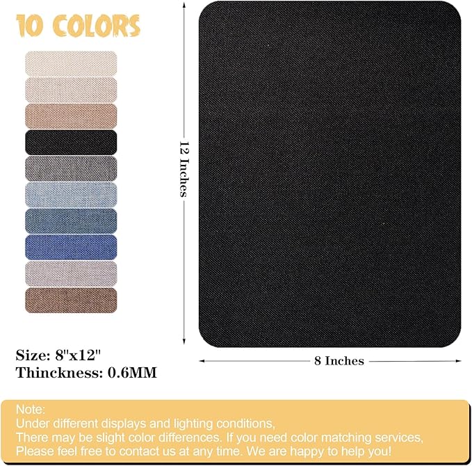 Canvas Repair Patch, 8 x12 Inch 2PCS Self-Adhesive Waterproof Linen Repair