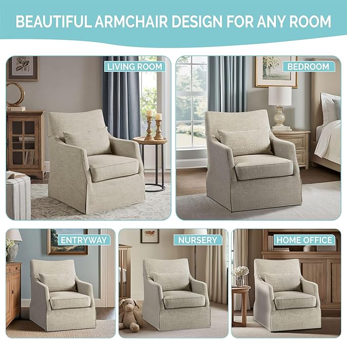 Martha Stewart London Swivel Chair