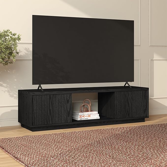 Henn&Hart Fluted TV Stand for TVs up to 65"