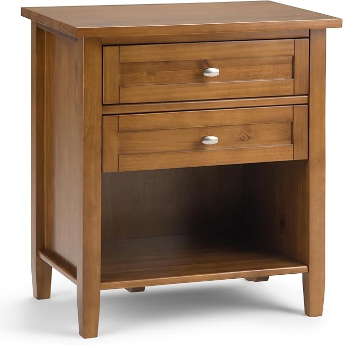 SIMPLIHOME Warm Shaker Bedside Table
