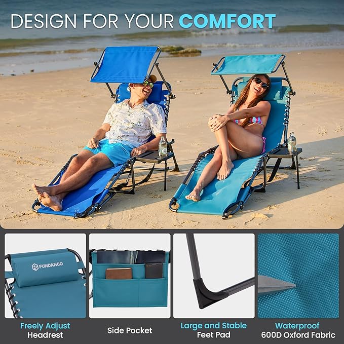FUNDANGO Heavy Duty Tanning Chair