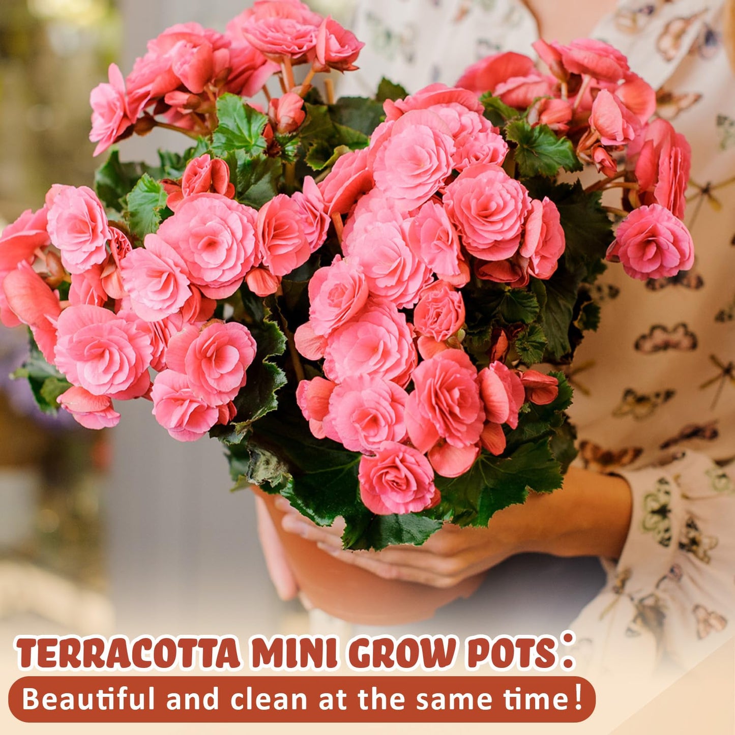 Hushee 72 Pack Small Terracotta Grow Pots with Seedling Blocks Starter Kit for Planting Enthusiasts Indoor Outdoor Plants DIY Garden Plants Gardening Gifts (1.57 x 1.89 Inch)