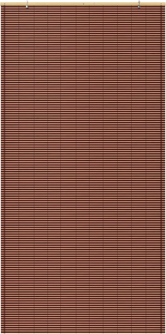 Red Lantern Bamboo Cordless Window Shade