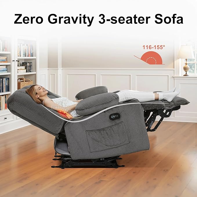 MCombo Zero Gravity Power Reclining Sofa