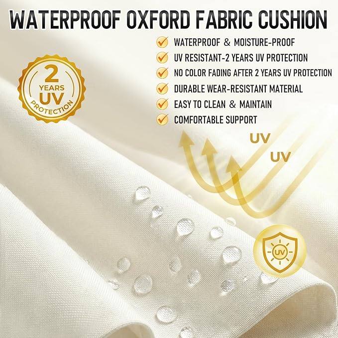 2 Pack 72x21 Inch Folding Chaise Lounge Cushion Quick Dry
