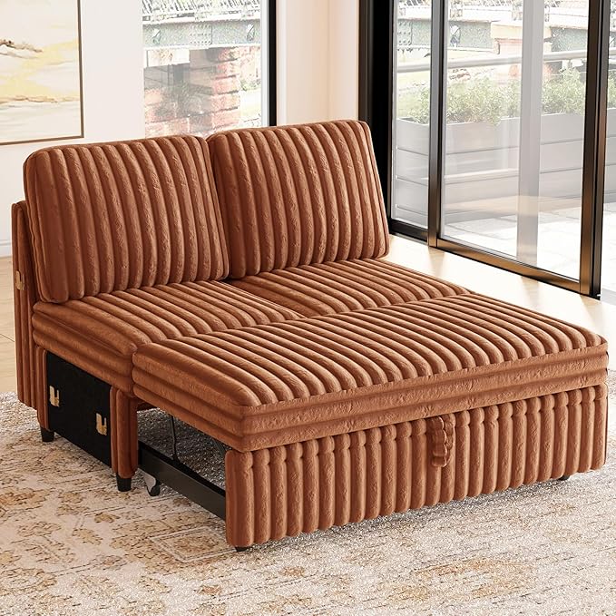 Belffin Corduroy Sleeper Sofa