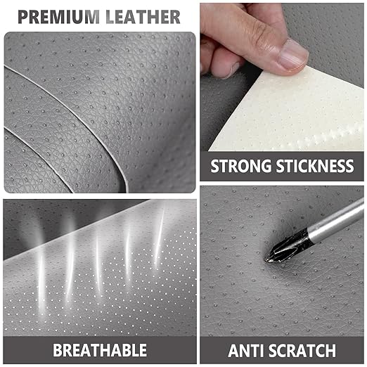 Leather Repair Patch, Breathable Perforated Self Adhesive Repair Patch